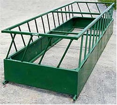 square bale feeder